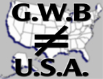GWB does not equal USA